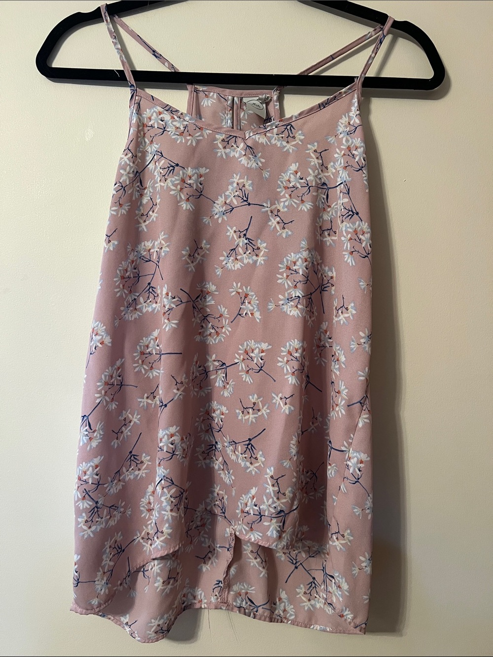 Paper Crane Pink Floral High-Low Skirt